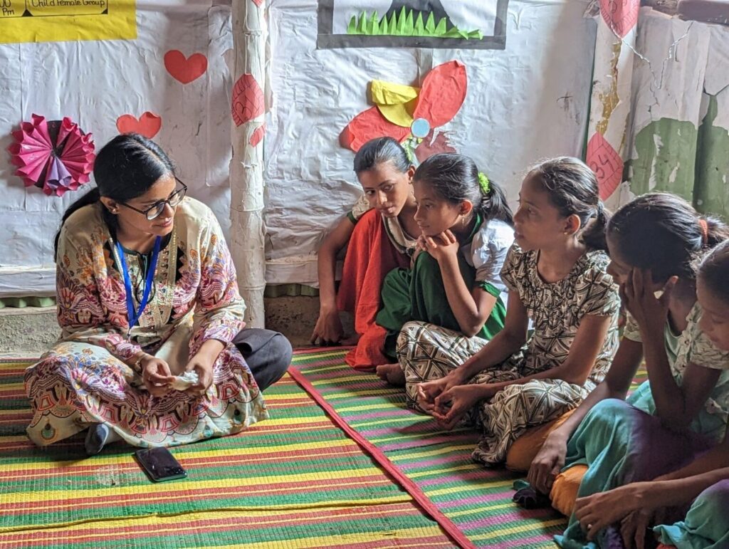 Conversation with Children from Learning Center Camp 14